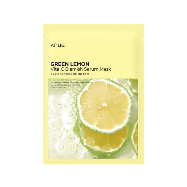 Anua Green Lemon Vita C Blemish Serum Mask Anua