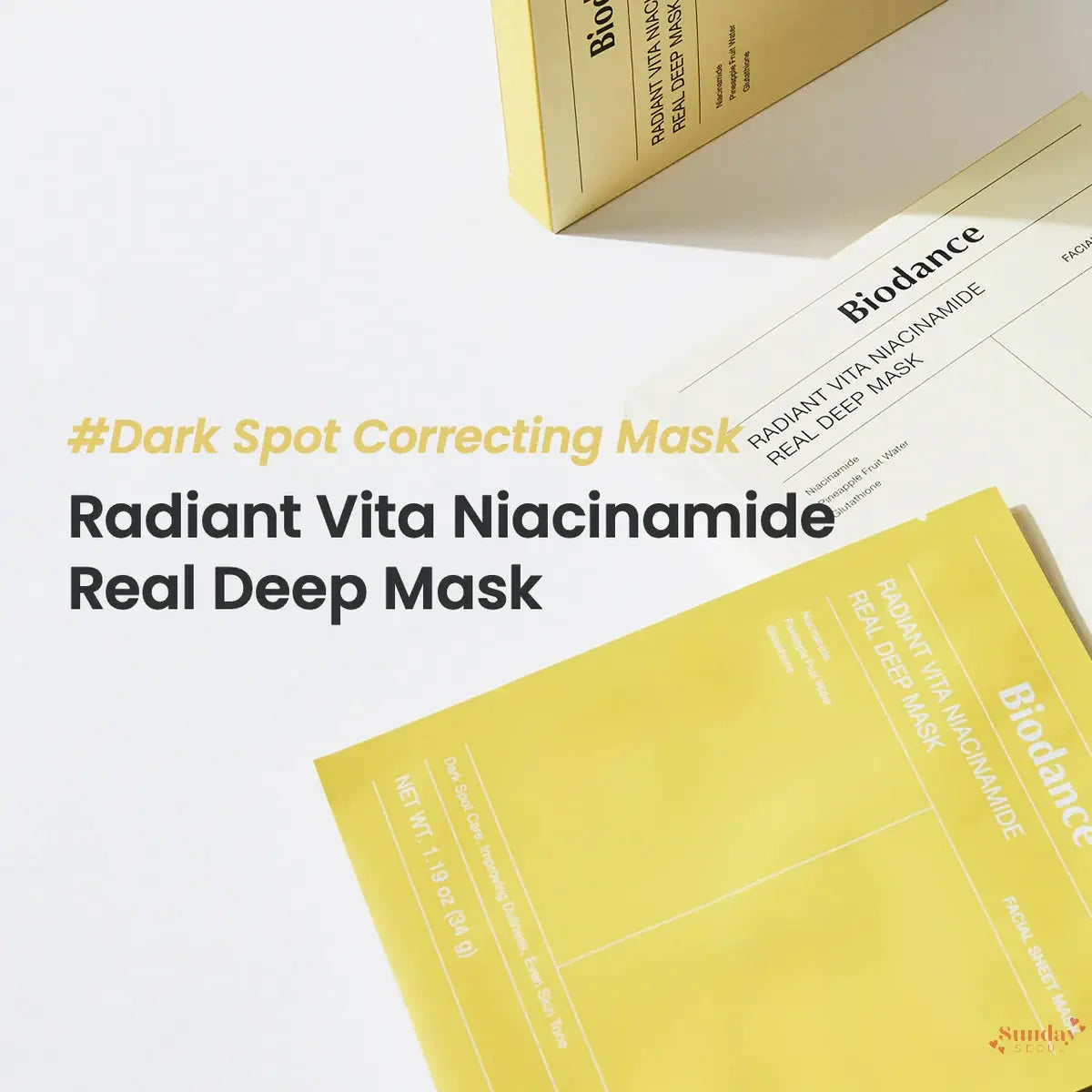 Biodance Radiant Vita Niacinamide Real Deep [4 masks] 